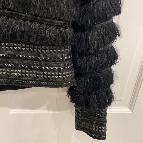 Miha black fringe studded jacket small - Picture 5 of 5
